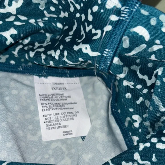 Under Armour Teal and White Speckled Performance Jeggings - Picture 6 of 9